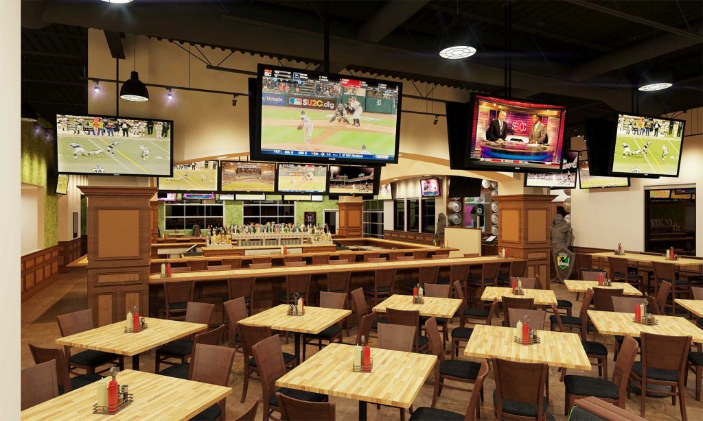 Architectural Rendering Pub and Grill